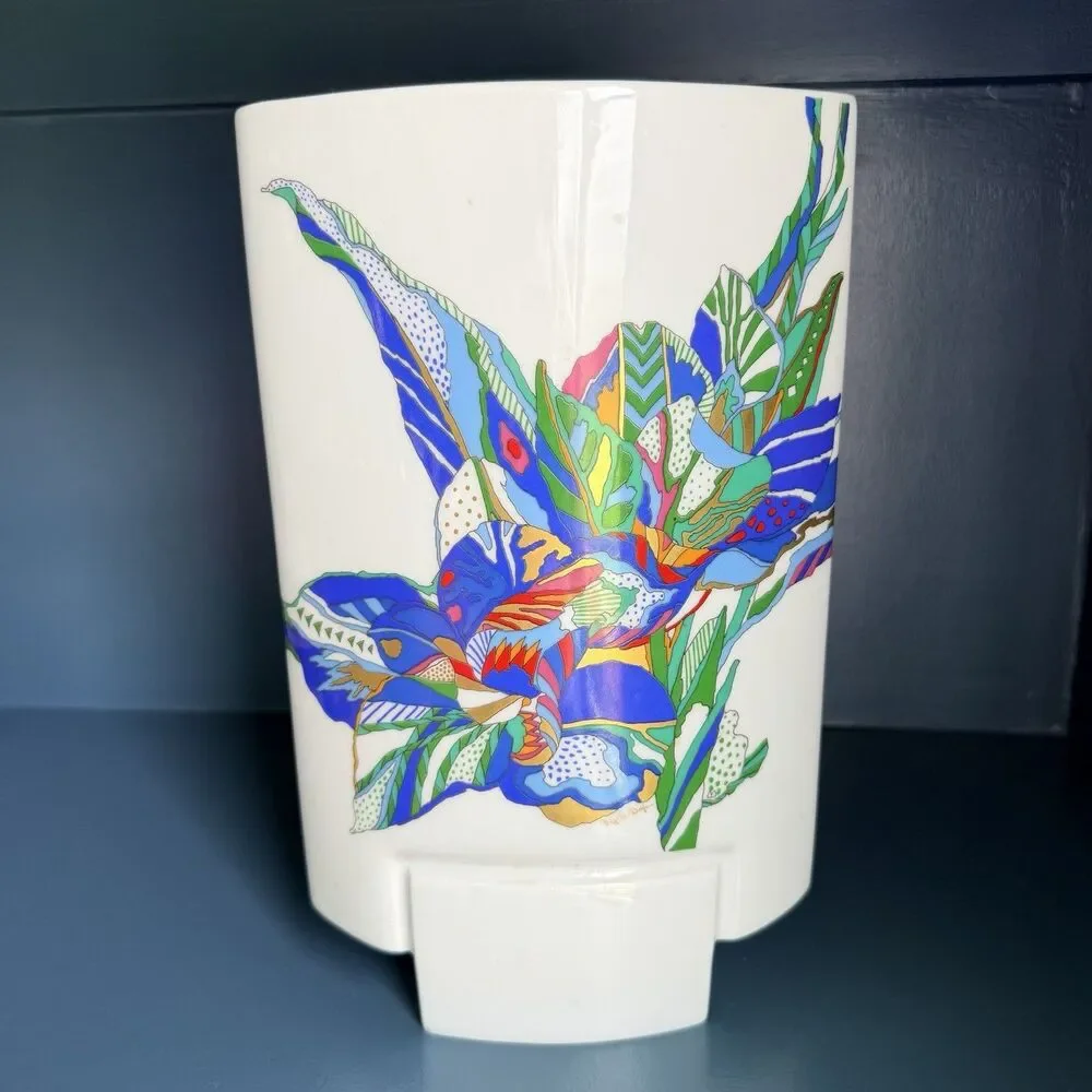 Rosenthal Porcelain Vase German Pillow Michael Boehm Brigette Doege 11.25